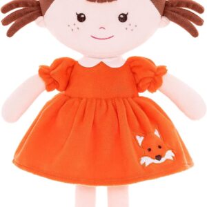 Baby Doll Plush Toy, Sleeping Cuddly Companion Doll, Soft Baby Doll for Girls, Dressed in a Fox Costume